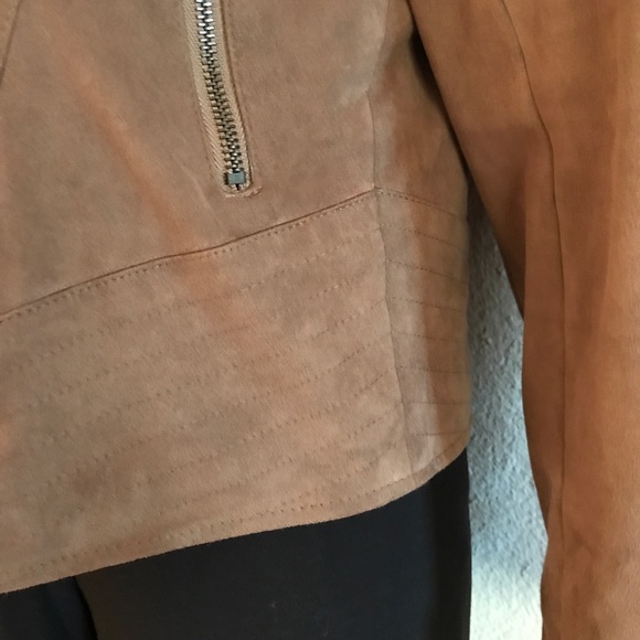 Moto Jacket ODYN Faux Suede Asymmetrical Zipper - Picture 5 of 6